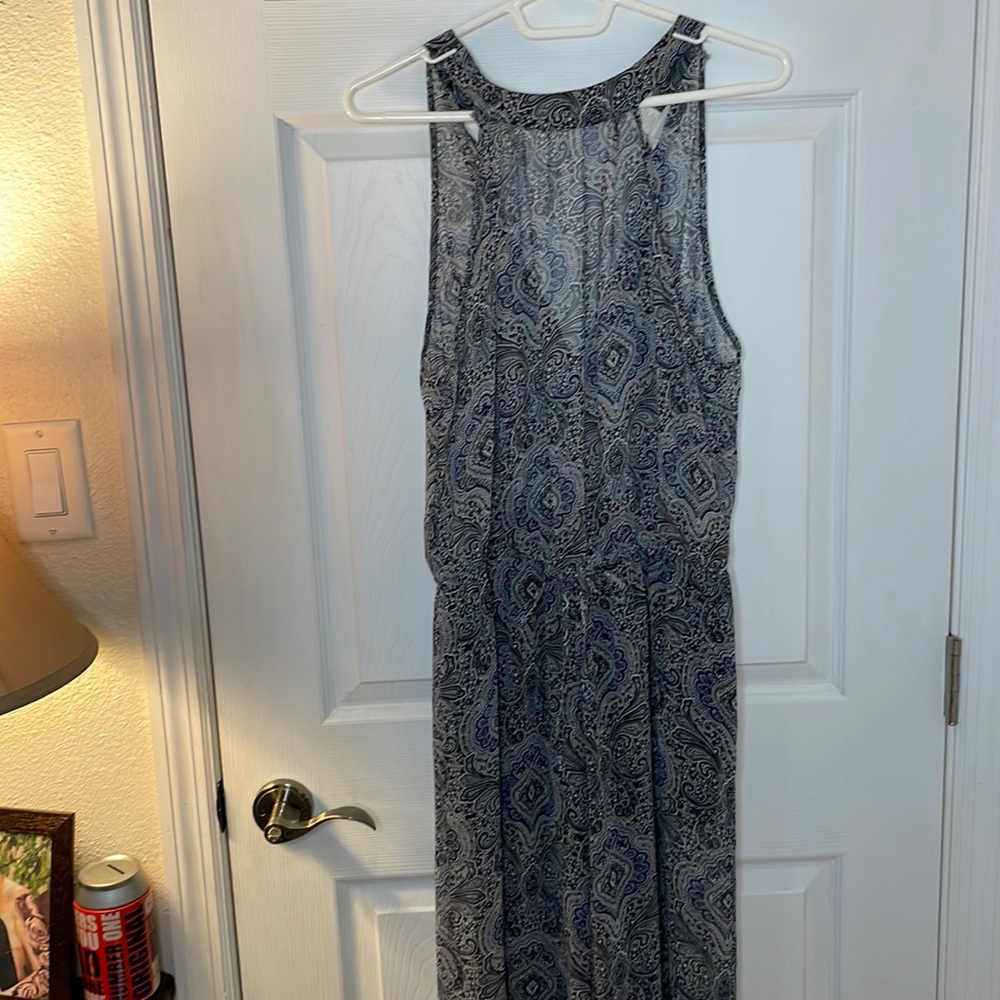 Blue paisley romper